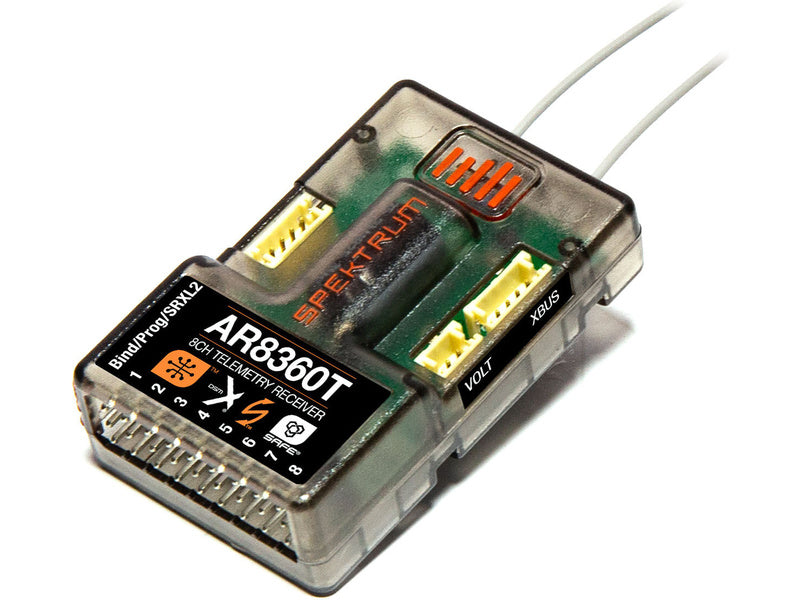 Spektrum AR 8360T 8 ChANNEL Air Telemetry Receiver with AS3X & SAFE