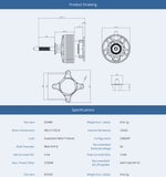 T-motor AM 670 brushless outrunner     480 KV  for 67- 100' scale - sport aircraft