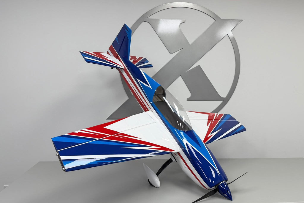 Extreme Flight  Extra 300   67"    red - blue -  white   scheme ARF