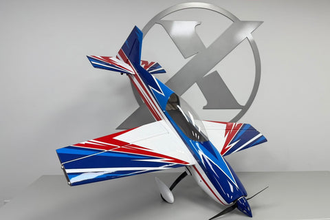 Extreme Flight  Extra 300   67"    red - blue -  white   scheme ARF