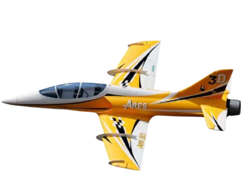 Freewing - Ares High Performance Sport Jet 3D 1156mm EDF 90mm 8S with thrust vector -  PNP - Yellow