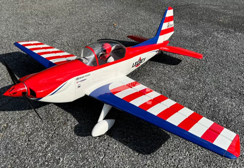 Legacy Aviation Super Chipmunk 80 ARF White - red - blue
