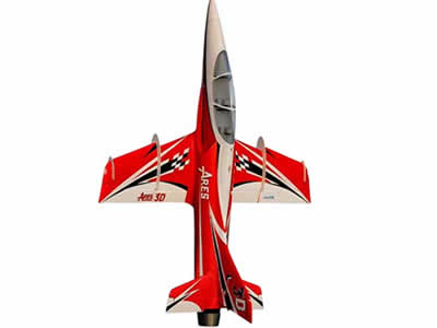 Freewing - Ares High Performance Sport Jet 3D 1156mm EDF 90mm 8S with thrust vector -  PNP - Red