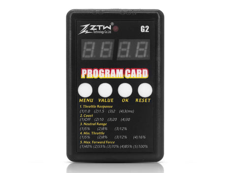 ZTW beast G2 BRUSHLESS ESC PROGRAMMING CARD