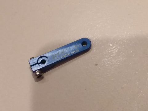 1,00" aluminium servo arm 24T for Hitec (Blue color)
