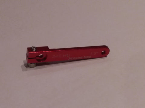1,50" aluminium servo arm 24T for Hitec (Red color)