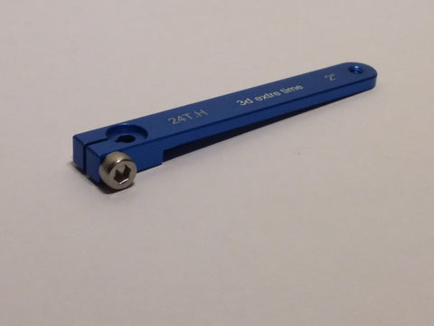 2" aluminium servo arm 24T for Hitec (Blue color)