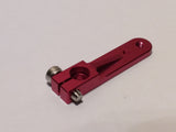 Set of 4 pcs 1,00" aluminium servo arm 24T for Hitec (Red color)