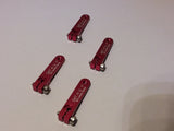 Set of 4 pcs 1,00" aluminium servo arm 24T for Hitec (Red color)