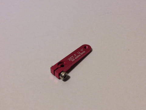 1,00" aluminium servo arm 25T for Futuba / Savox (Red color)