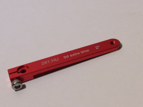 2" aluminium servo arm 24T for Hitec (Red color)