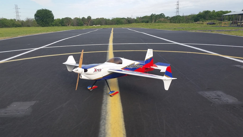 3D Hobby Shop 52" Edge white - blue - Red scheme - ARF