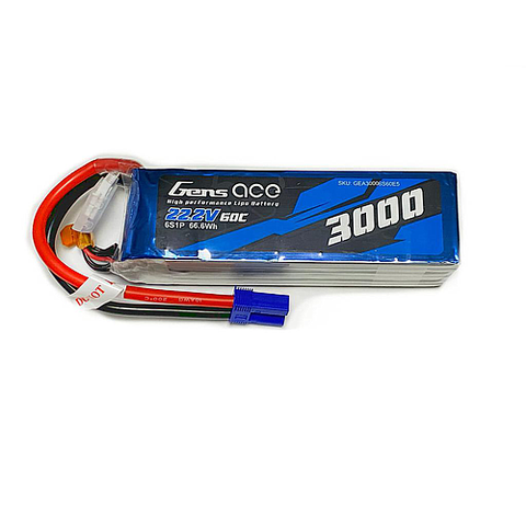 Gens ACE 6S 3000mah 60C EC5