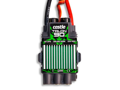 Castle Creations Talon 90 AMP ESC, 6S / 25.2V with 20 AMP BEC