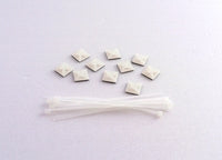 Titanium self adhesive pads incl cable tie 3mm x 95mm , 10 pcs