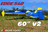 Extreme Flight Edge 540 EXP V2 60" Yellow/Blue scheme  - ARF