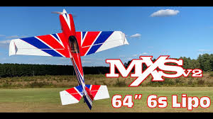 Extreme Flight 64" MXS  V2 red - Blue - white scheme - ARF