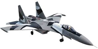 Freewing Su 35 grey camo 12-Blade EDF with thrust vectoring Jet  - PNP V2